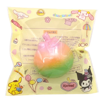 

New Rainbow 8CM Squishy Kawaii Soft Super Slow Rising Mangosteen Scented Fruit Cute Packaging New Toy 1PCS