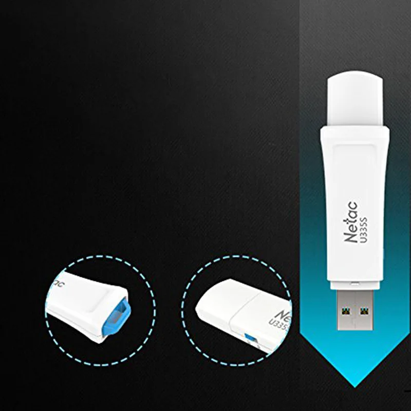 Netac U335S защита флешка от записи Безопасность USB флеш накопитель 3 0 128 Гб Белый Флеш