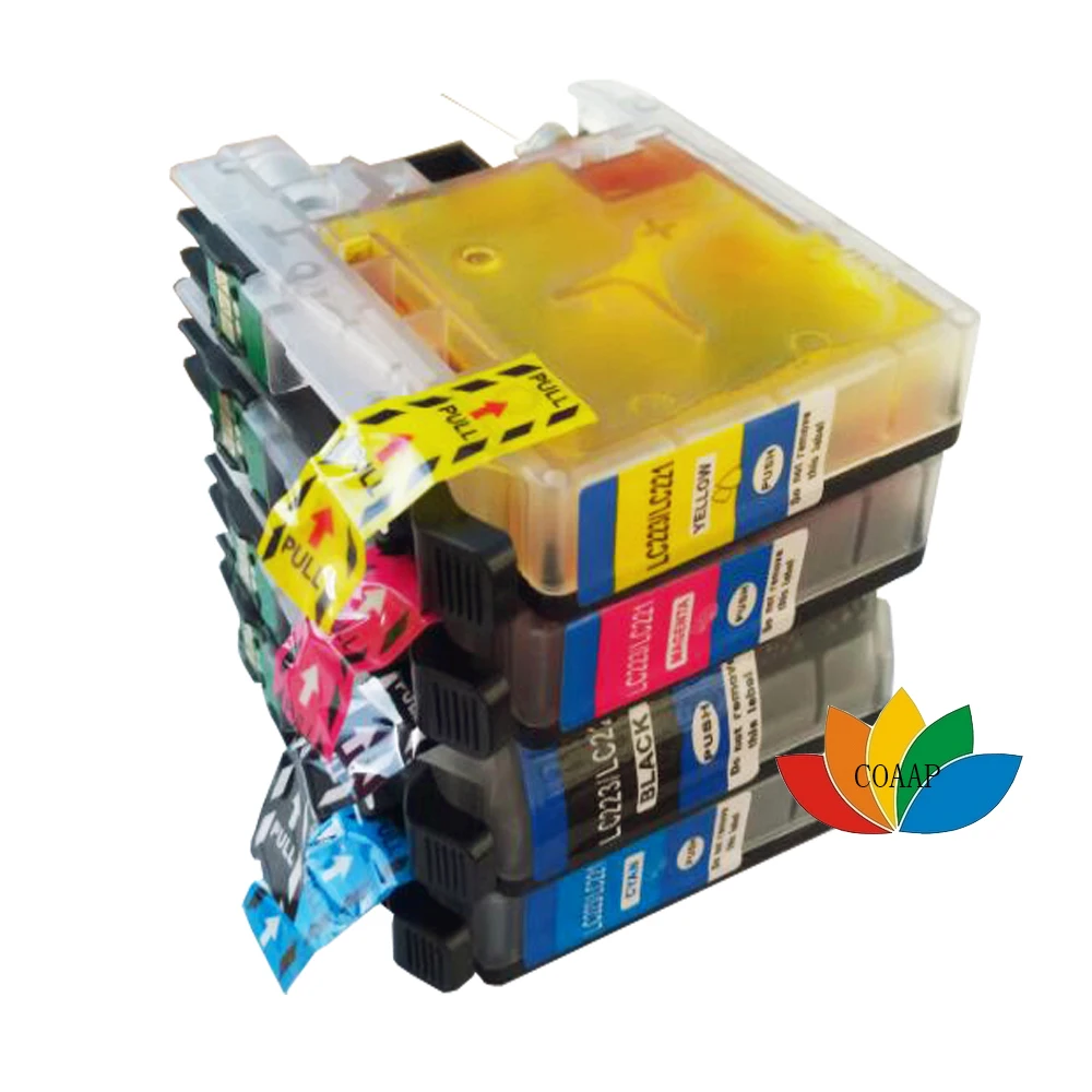 

4pcs Compatible LC121 LC 123 LC123 ink cartridge For Brother DCP-J552DW DCP-J752DW MFC-J470DW MFC-J650DW Inkjet Printer