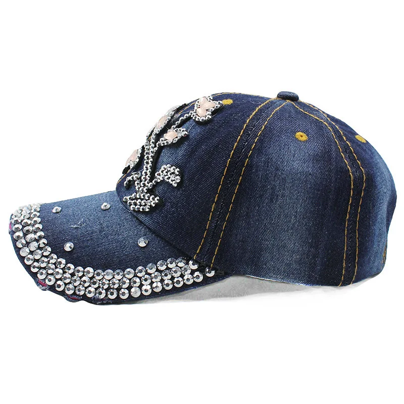 womens baseball caps bling high quality rhinestones lady cap fashion leisure woman vintage jean cotton ladies with hats womens baseball caps bling high quality rhinestones lady cap fashion leisure woman vintage jean cotton ladies with hats