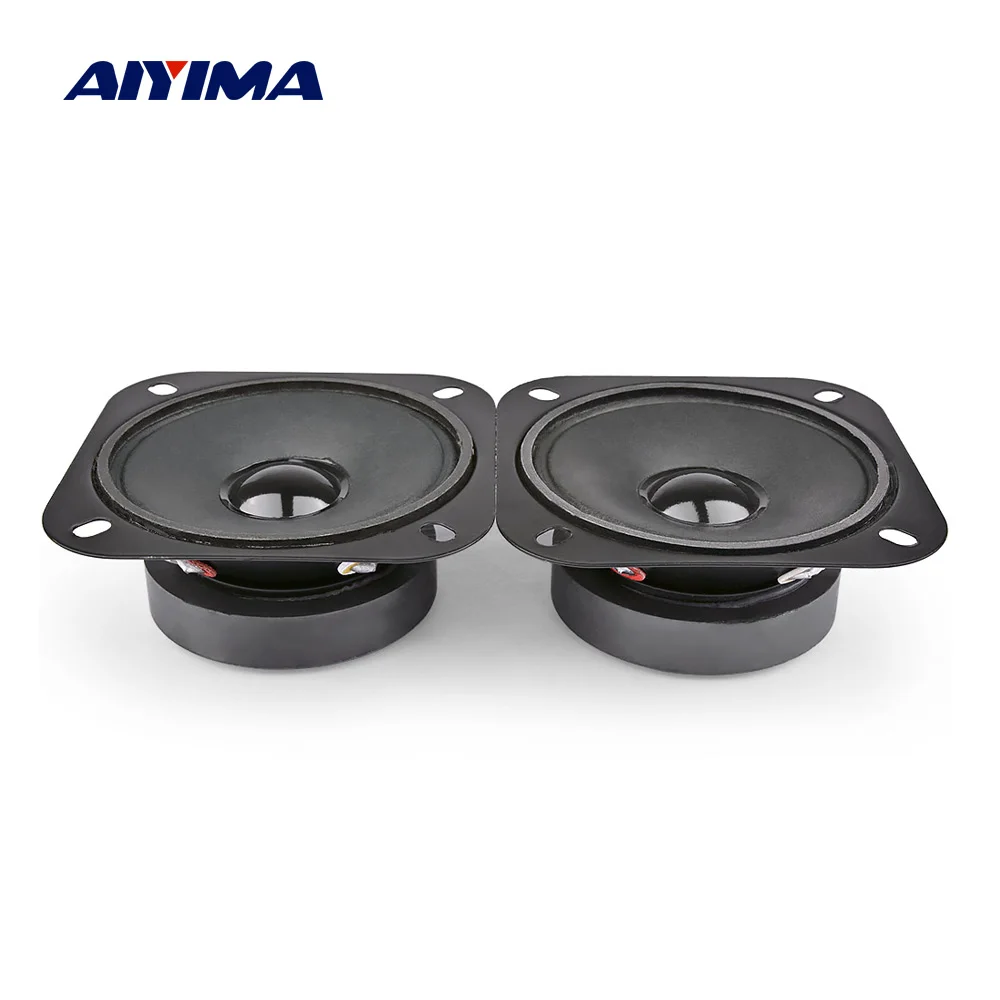 

AIYIMA 2Pcs 2.5 Inch Mini Audio Portable Tweeter Speakers Column 4 Ohm 6 W Sound Speaker DIY For Home Theater Music Loudspeaker