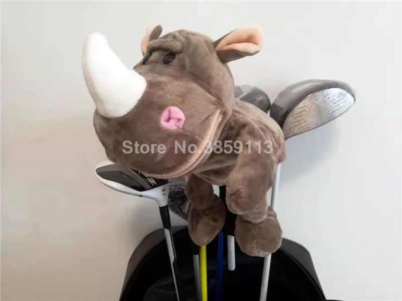 New Rhino Golf Head Cover For Driver Cartoon Rare Animal Golf Club