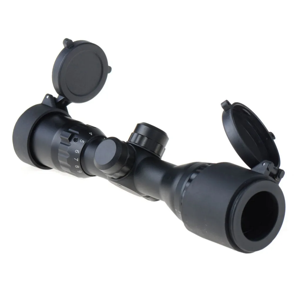 

3-9X32 Red Green Blue Illuminated Sun Shade Dense Point Rifle Scope Mounts