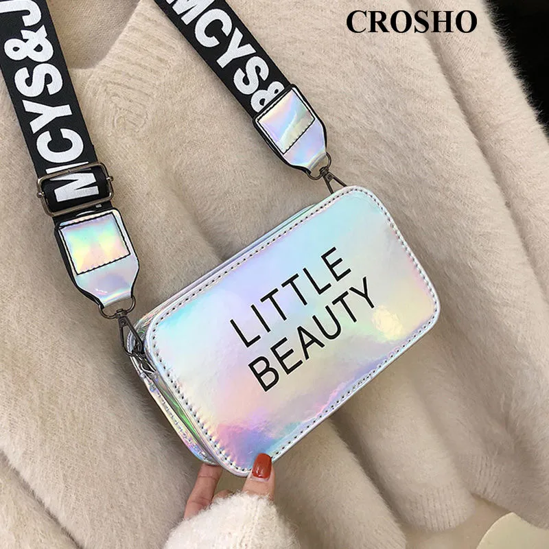 

CROSHO Broad Band Single Shoulder Laser Cross Body Letter