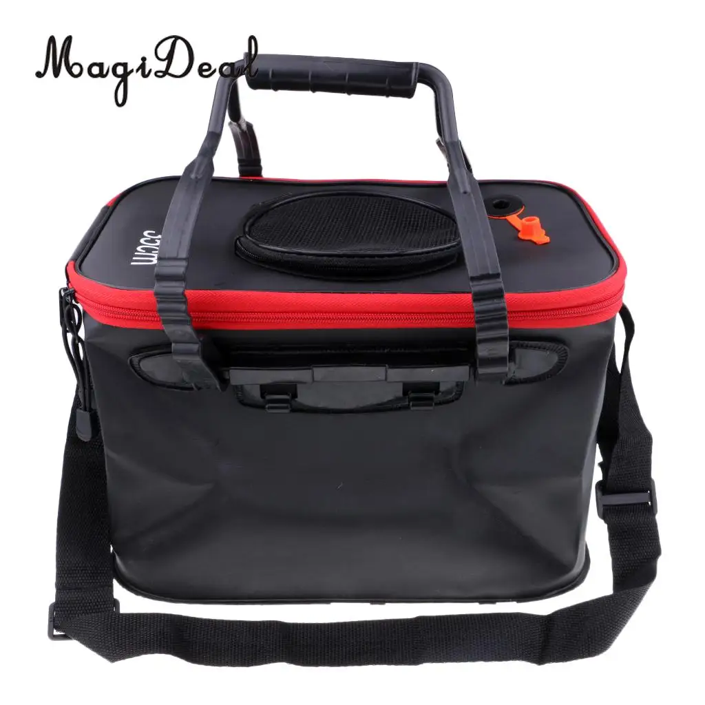 EVA Fishing Water Bucket Pail Outdoor Foldable Folding Collapsible 30/35cm for Kayaking Boating Camping Hiking Travell Access