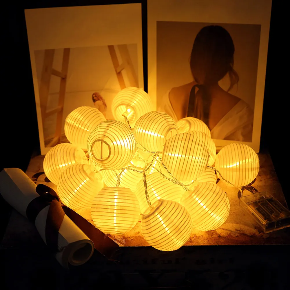 

20LEDs String Light Mini Lanterns Connectable Water Resistant Lamp for Home Party Lawn Decor HVR88