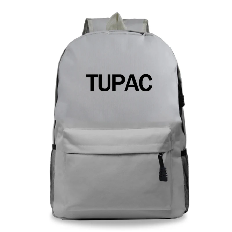 Tupac 2Pac ученические рюкзаки школьные сумки красивый узор Тупак школьные сумки красивый рюкзак