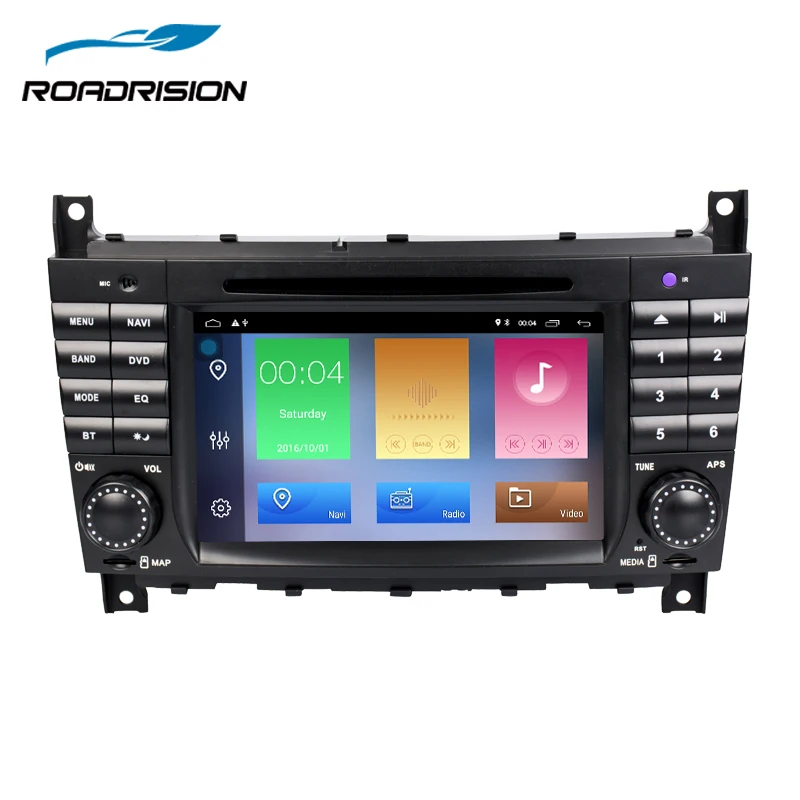 RoadRision 2DIN Android 8 1 автомобильный DVD GPS Радио Навигация для Mercedes-Benz W203 W209 W219 A-Class A160 C-Class