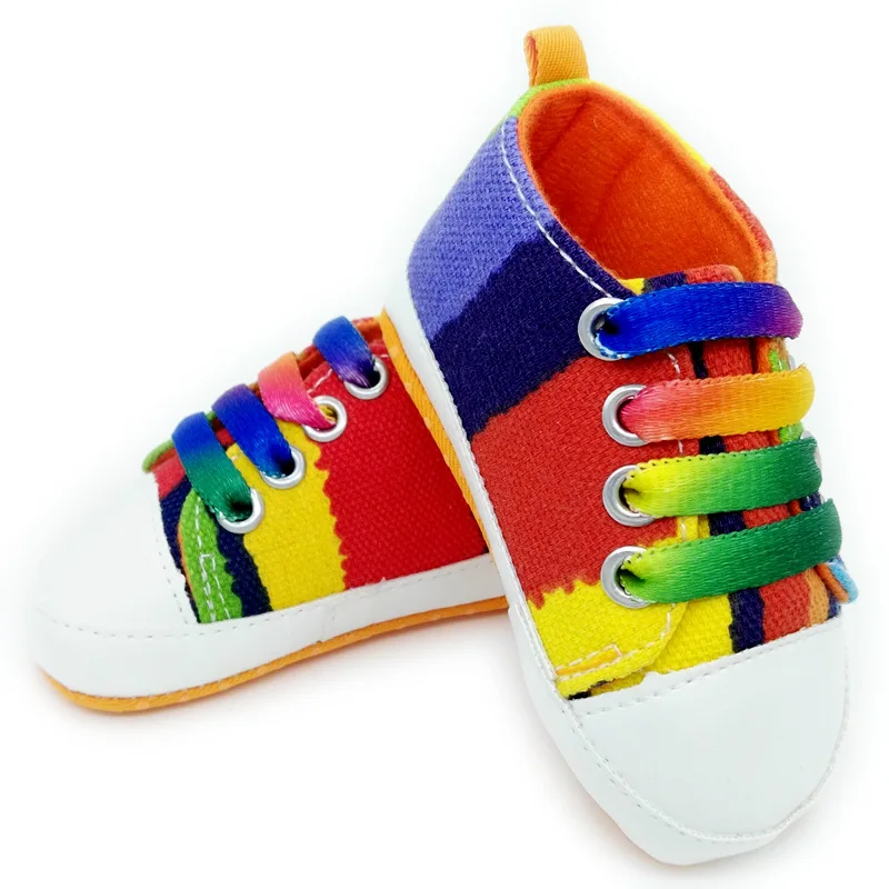 Детский hooyi/парусиновая обувь для новорожденных; обувь для первых шагов; нескользящие ботинки унисекс для младенцев; детские ботинки на резиновой подошве; спортивная обувь для девочек; мягкие кроссовки для мальчиков - Цвет: A10
