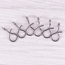 100 шт. рыболовная муха/крючок/приманка быстрое изменение подключение оснастки S/M/L Черный цвет fly рыболовный захват