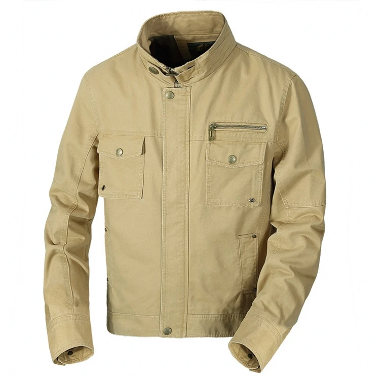 Для мужчин Курточка бомбер хлопковые пальто весна военно-тактические мульти карман куртки армии верхняя одежда мужской Повседневное ВВС
