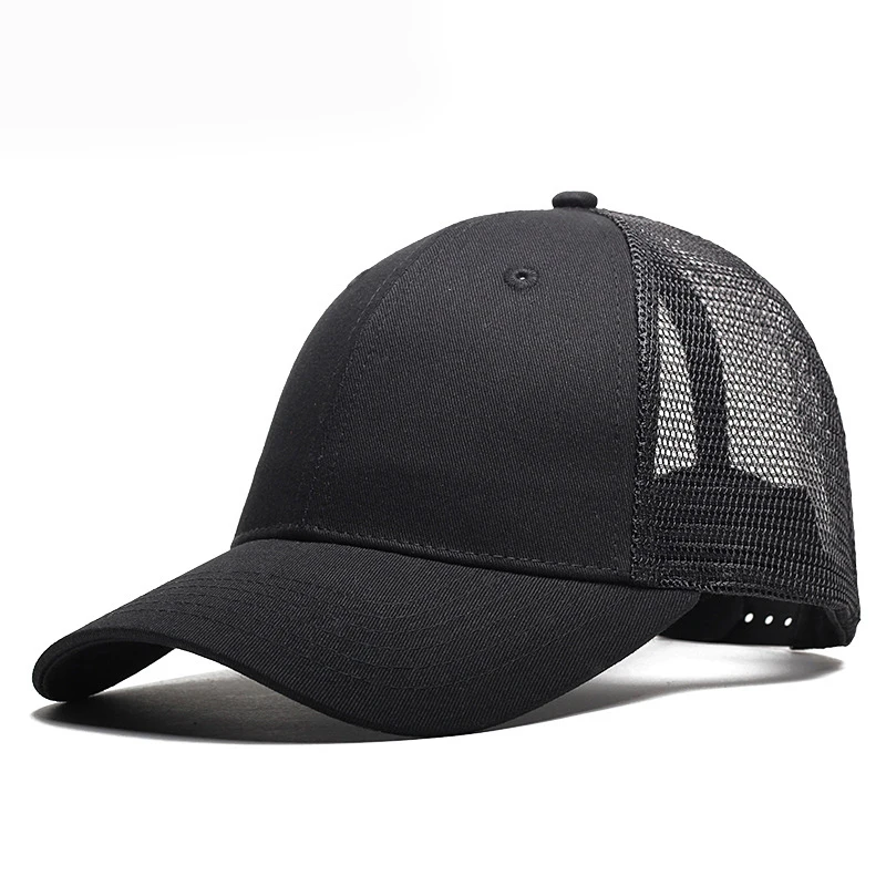 

Muchique Trucker Cap Black Baseball Cap Mesh Adjustable Dad Hat Unisex Summer Hats