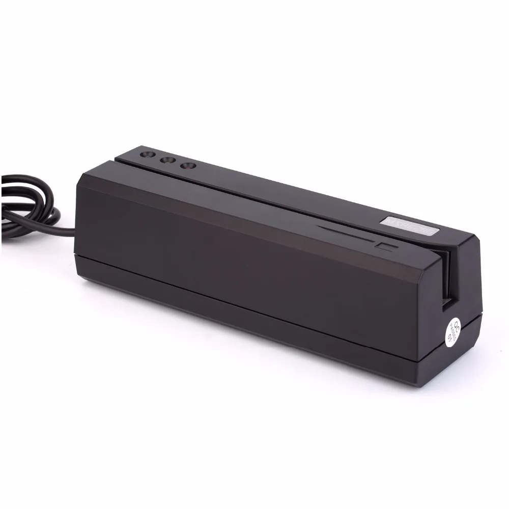 Lector de tarjeta magnética MSRE206 banda magnética escritor Encoder Swipe USB interfaz negro VS 206 605 606 Buque de Reino Unido ee.uu. CN stock - 3