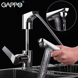GAPPO вытащить кухонный кран латунь воды кухонных миксер коснитесь смеситель для кухни водопроводной воды Латунь Chrome torneira cozinha