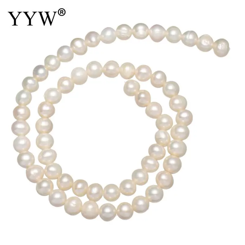

Natural Freshwater Pearl Loose Beads white 6-7mm Approx 0.8mm Sold Per Approx 14.5 Inch Strand