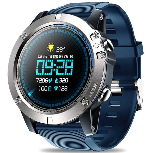 Bluetooth 4,0 Смарт-часы Zeblaze VIBE 3 PRO спортивные Смарт-часы монитор сердечного ритма датчик приближения акселерометр для IOS Android - Цвет: Blue