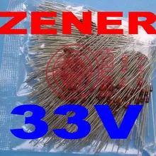 500 шт./лот) 33 В 1/2 Вт стабилитрон, 0.5 Вт, do-35 Вышивка Крестом Пакет