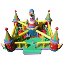 Коммерческий большой детский надувной город развлечений для парка развлечений Прокат