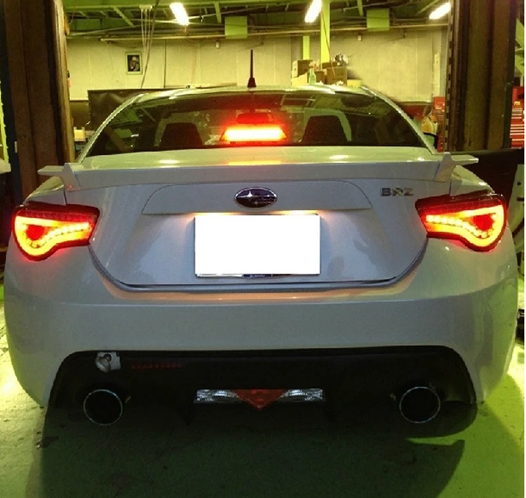 KOWELL автомобили задние фонари для Toyota GT86 86 задние фонари светодиодный DRL работает фары, противотуманные фары глаза ангела задние габаритные огни