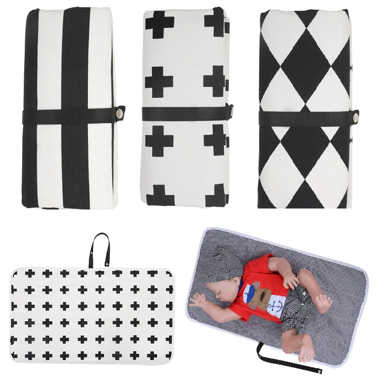 

Foldable Portable Baby Changing Pad Mat Compact Travel Nappy Diaper Changing Cushion Waterproof Baby Floor Mat Change Play Mat