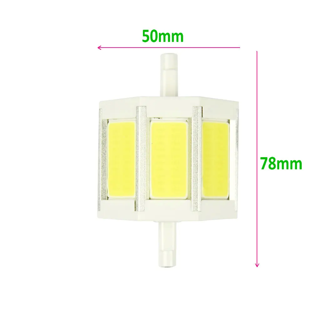 

High brightness COB R7S LED Lamp 9W r7s 78mm LED Light Bulb 85-265V Replace Halogen Light spot light r7s 78