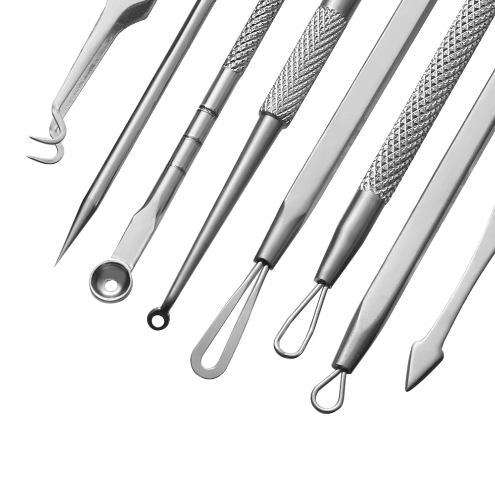 8 шт./компл. Лидер продаж Премиум Черноголовых комедоны акне Прыщ Пятна Extractor Remover