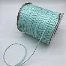 0,5 мм 0,8 мм 1 мм 1,5 мм 2 мм голубой вощеный хлопковый шнур вощеная нить веревка шнур ремешок Ожерелье Веревка для изготовления ювелирных изделий