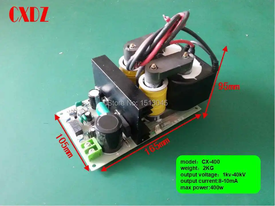 Высоковольтный источник питания с 40кв 400 Вт для электростатического осадителя lampblack очистители воздуха, ионизатор воздуха