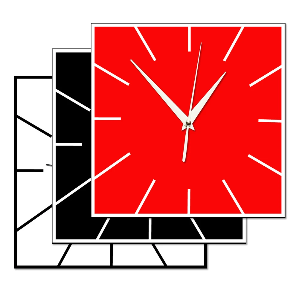 Настенные часы для гостиной, декоративные креативные настенные часы, модные квадратные цифровые бесшумные настенные часы, лучшие продажи, товаров