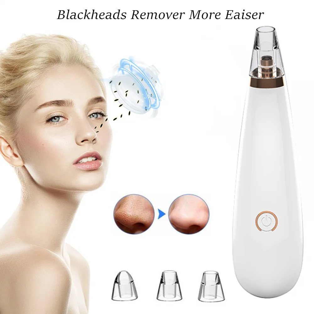 

Blackheads Remover Electric Facial Pore Vacuum Cleaner Acne Remove Extractor Battery Facial Cleansing Beauty Device