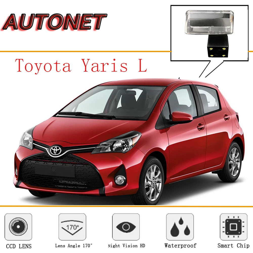 AUTONET камера заднего вида для Toyota Yaris L 2013~ /использовать держатель лампы/CCD ночное видение парковочная резервная камера