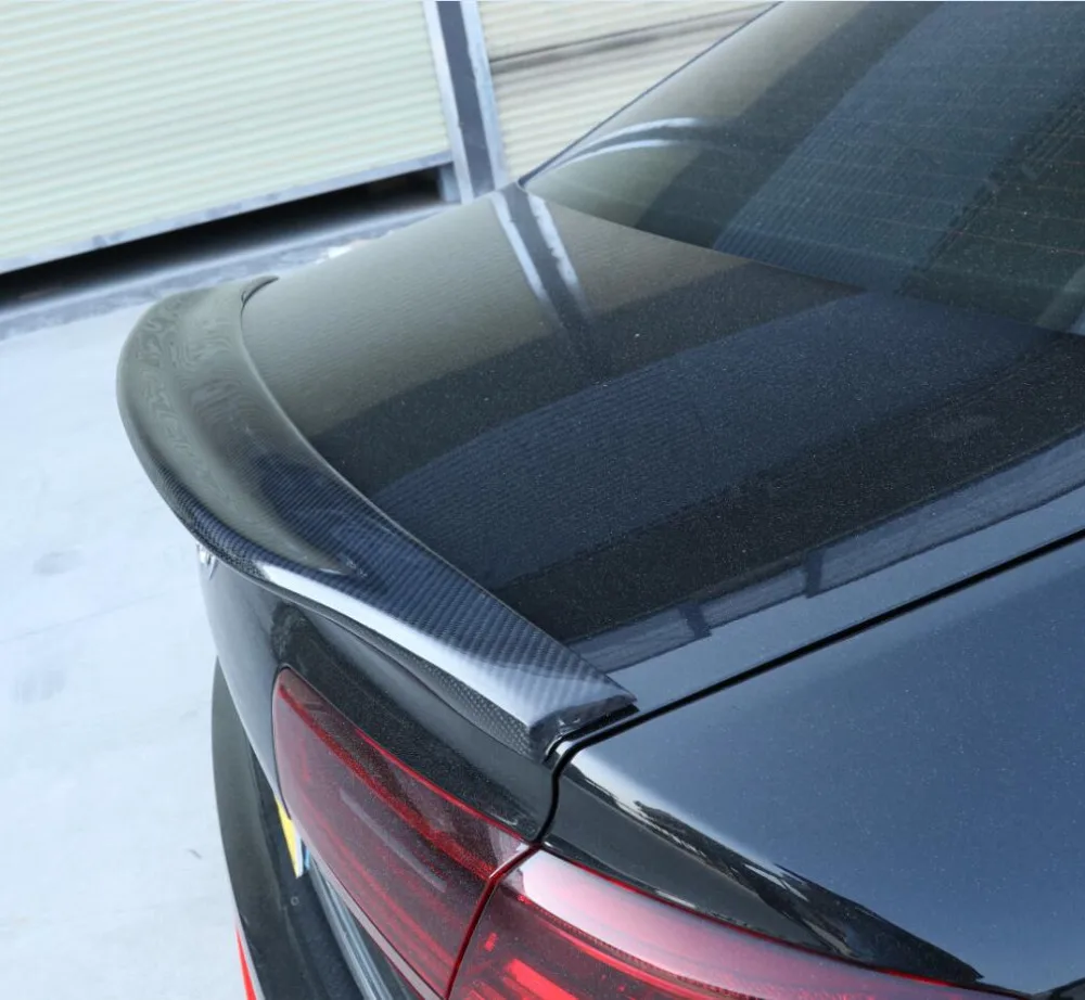 Высокое качество углеродного волокна задний багажник спойлер крыло подходит для AUDI A6 A6L S6 C7 2012 2013