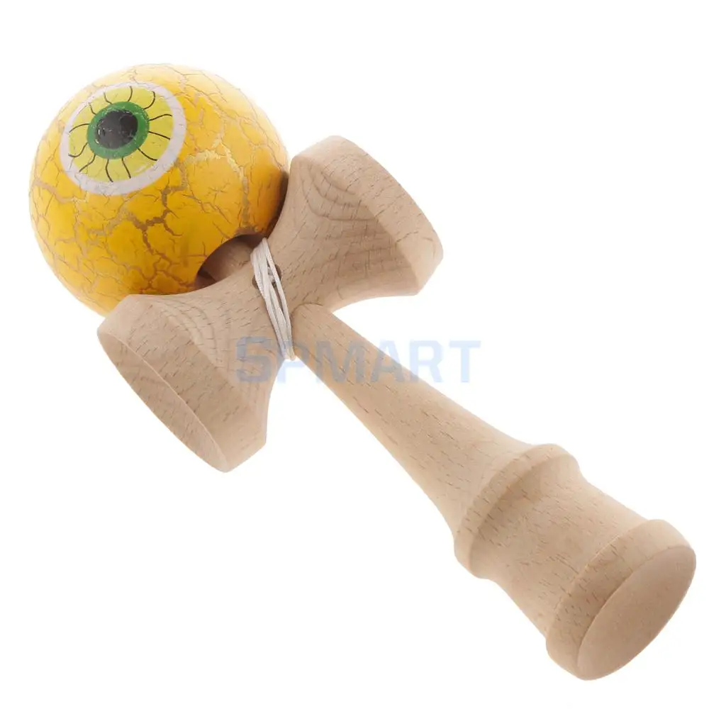 Eyeball Shaped краска для трескающих покрытий деревянные Kendama дети мастерство мяч игры дети веселые деревянные игрушки