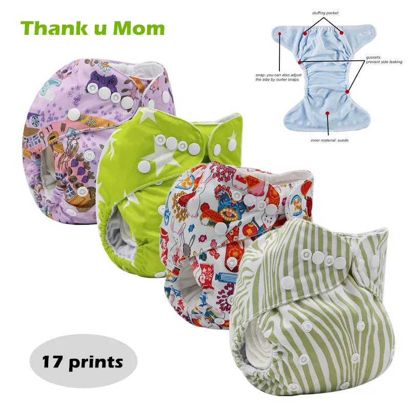 

10PCS/LOT Thank u Mom Washable Cloth Diaper Baby Diaper Cover Reusable PUL Fabric Modern Cloth Nappies fraldas reutilizaveis
