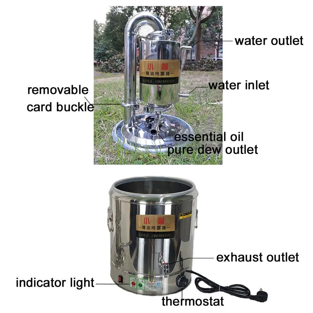 10L/21L/32L/55L домашний/лабораторный автоматический Самогонный аппарат из нержавеющей стали, дистиллятор, очиститель, фильтр для дистилляции эфирного масла