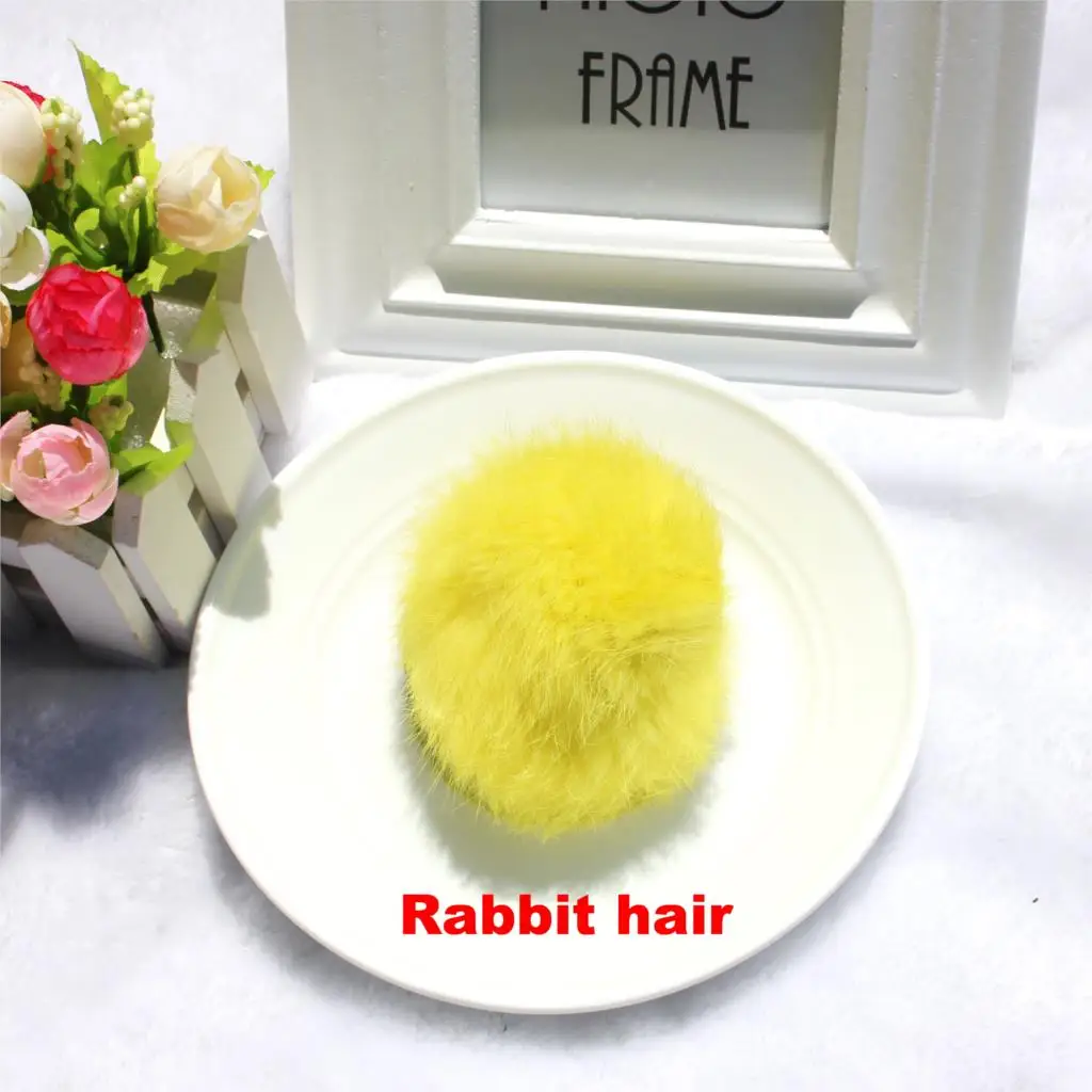 TS Lady 2015 Fashion Rabbit Fur Ball Super Elastic Hair Bands Women Hair Accessories Ball Fashion Colorful Hair Ring Headbands