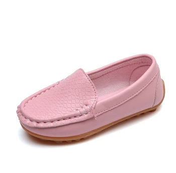 

2019 spring new boys and girls candy color tendon bottom slip set foot lazy peas shoes children's casual shoes
