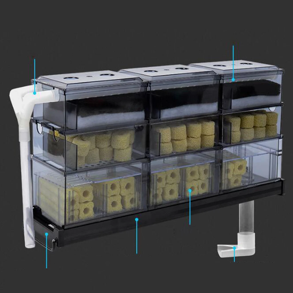 Aquarium Fish Tank Parts Multi Function Rain Bar Unit Outflow Pipe Hose