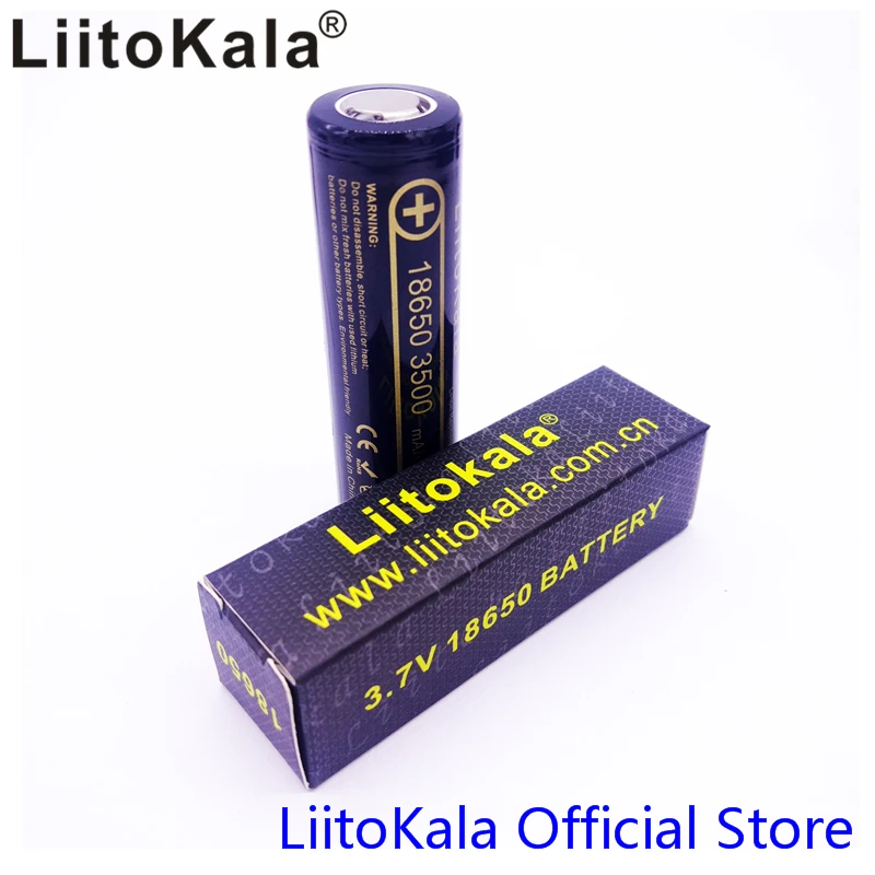 HK LiitoKala Lii-35A 18650 3500mAh 3,7 V литий-ионная аккумуляторная батарея 30A литиевая батарея высокого стока для вспышки