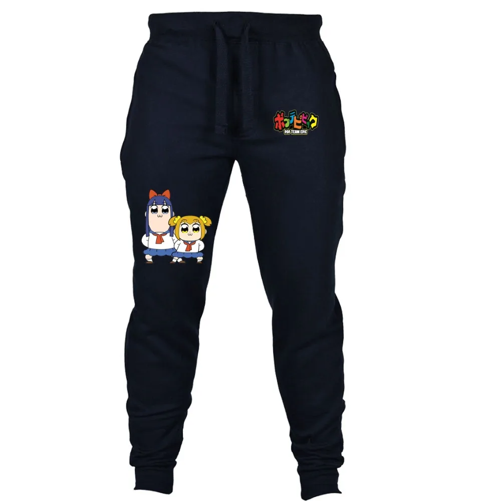 Japan anime POP TEAM EPIC pants men Casual Loose Sweatpants Drawstring Pants Cosplay costumes Sports Trousers | Мужская одежда