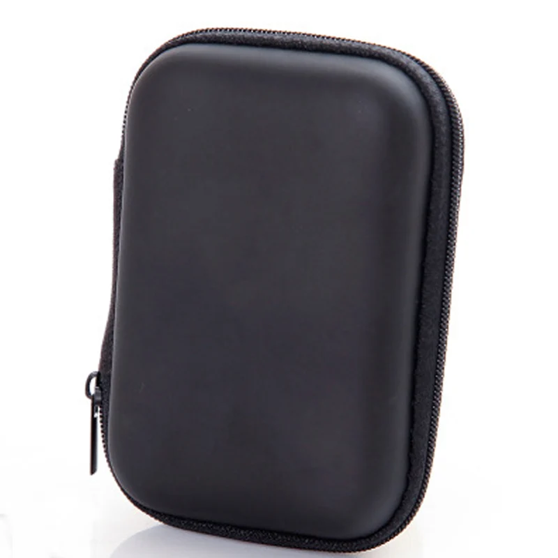Водонепроницаемый чехол для наушников, сумка для ключей, сумки для монет, кабель, держатель для наушников, коробка для путешествий, наушники для хранения SD карт, Жесткий Чехол - Цвет: rectangle black