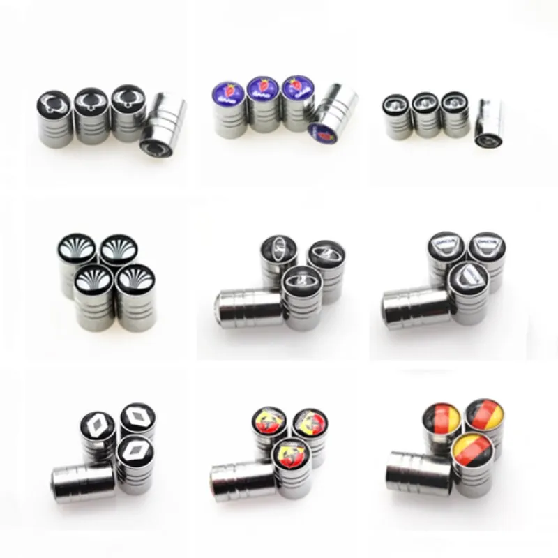 

4pcs/set High Quality New Theftproof metal Car Wheel Tires Valves Tyre Stem Air Caps Airtight Cover hot selling car accessories