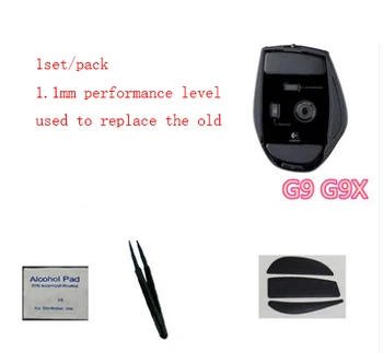 

1pack teflon peroformance level mouseskate for Logitech G9 G9X Original Hotline games 1.1mm mouse feet mouse pad free shipping