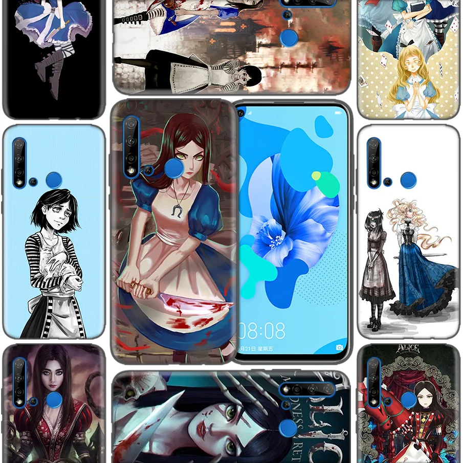 

Capa Shell Covers Coque Case Fundas For Huawei P9 P10 P20 P30 Mate 10 20 30 Lite Pro P Smart 2019 2017 Alice Madness Returns