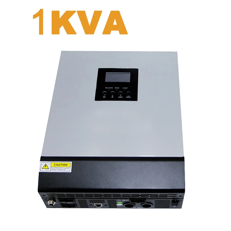 Гибридный безсеточный солнечный инвертор 1kva 800w DC 12v TO AC 220 v/230 v Чистая синусоида/mppt Солнечное зарядное устройство