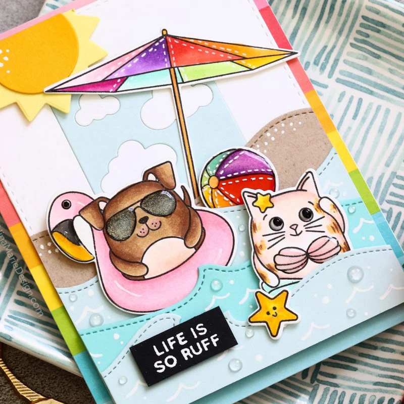 

SUMMER CUDDLY CRITTERS Metal Cutting Dies and stamps DIY Scrapbooking Card Stencil Paper Craft Handmade Album Handbook
