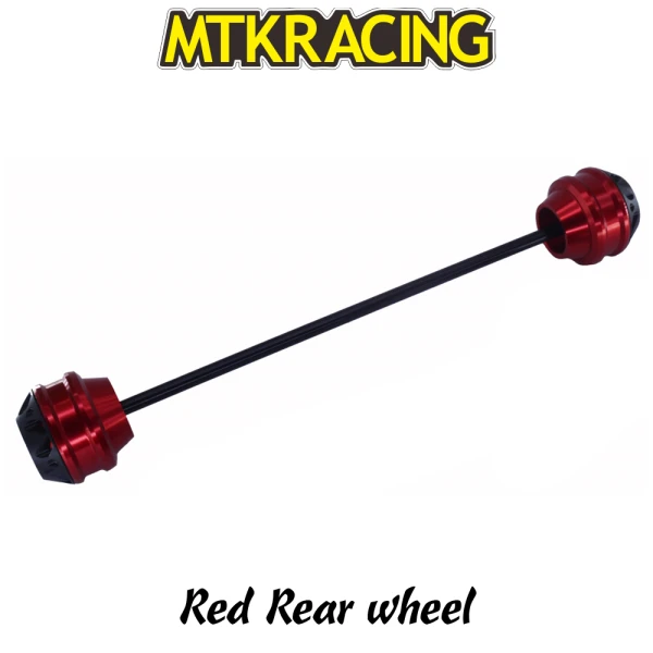 MTKRACING для Aprilia RSV4 RR 09-18 Tuono V4 1100 RR 10-18 мотоцикл переднее колесо осевой слайдер амортизатор защита от падения - Цвет: Red rear wheel