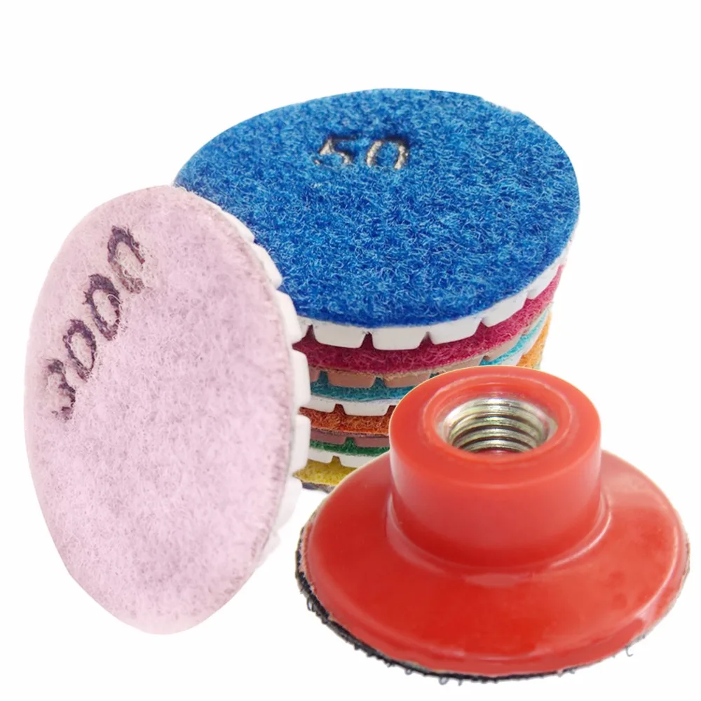 Flexible Wet Polishing Pad 2 Inch 50mm Diamond Abrasive Disc Wheel Polishing Grinding Tools