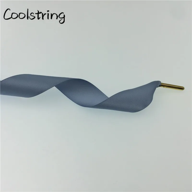 Coolstring/двухсторонние глянцевые шифоновые шнурки для обуви 70-160 см, плоские шелковые Ленточные кроссовки со шнурками шириной 2,22 см, 1 пара, Прямая поставка