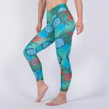 Лидер продаж геометрические ананасы цифровой печати трико для бега и тренировок женские спортивные Леггинсы дышащая Высокая талия спортивная одежда